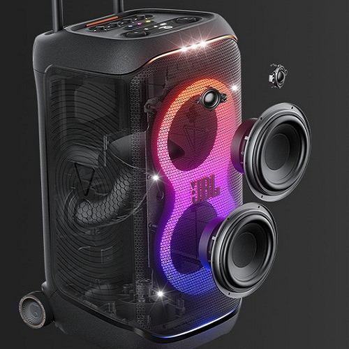 JBL JBLPBSTAGE320JN Bluetoothスピーカー PartyBox Stage 320 防水対応 ブラック | ヤマダウェブコム