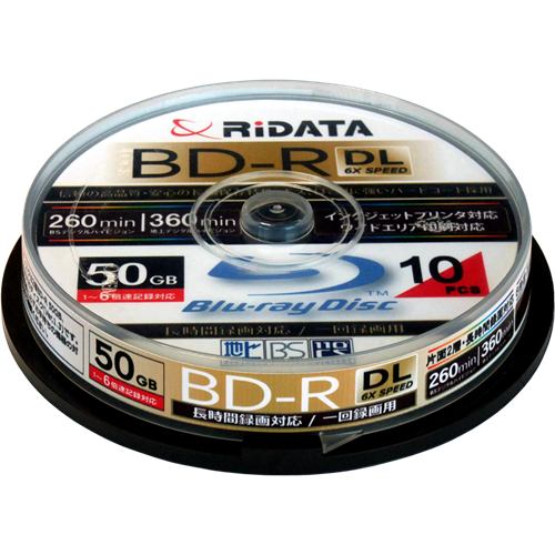 RiDATA 録画用BD-R(DL) 10枚パック （スピンドル 