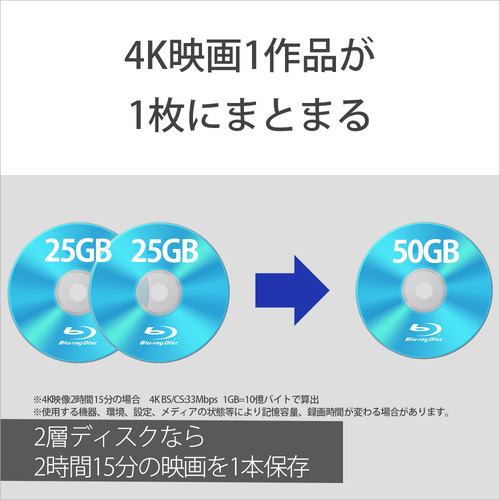 ソニー　BD-RE 50GB  10枚