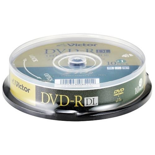 Victor VHR21HP11SJ5 ビデオ用 8倍速 DVD-R DL 11枚パック 8.5GB 215分