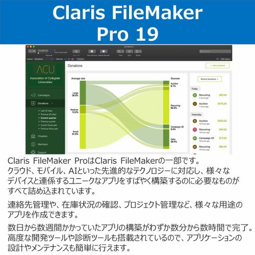 claris filemaker pro 19 ファイルメーカープロPC周辺機器