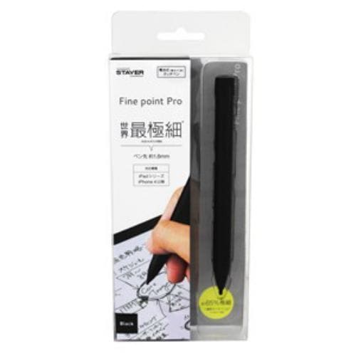 極細タッチペン 乾電池タイプ ST-PTFABKBK