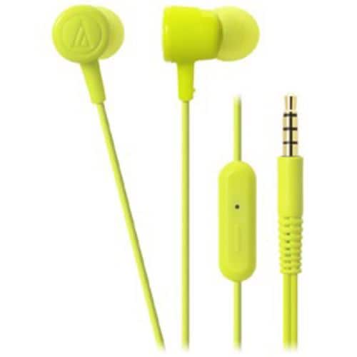 オーディオテクニカ スマートフォン用インナーイヤーヘッドホン 「dip neon color」 (ライトグリーン) ATH-CKL220iS-LGR