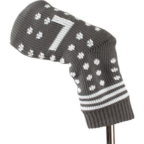 メガゴルフ ソックス ニット アイアンカバー8個入り (5-9,P,S+無地) Socks Knit Iron Cover 8個入り グレー