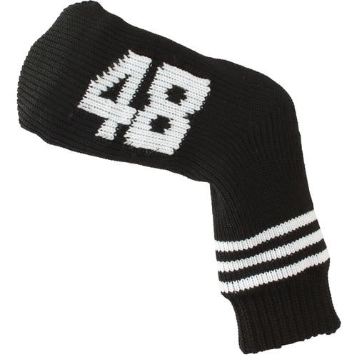 メガゴルフ ソックス ニットウェッジカバー アイアンカバー Socks Knit Iron Cover 48°用 ブラック(ライン)