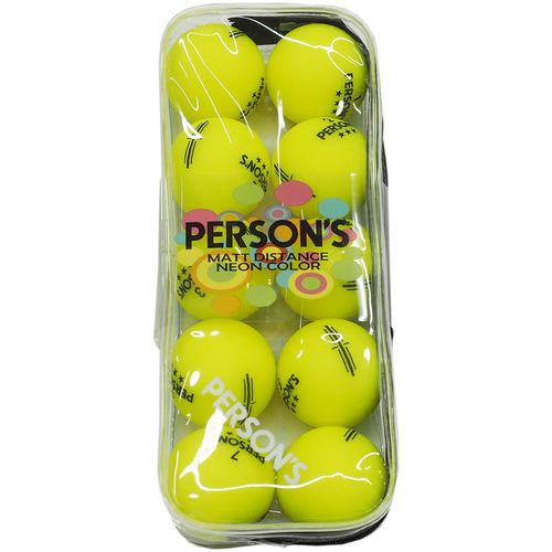 パーソンズ PERSON’S マッドディスタンス ソフト ネオンカラーボール 10球入 イエロー