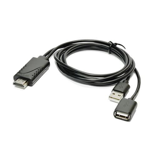 日本トラストテクロノジー HDMITV-BK HDMIミラーリングケーブル  USB電源／95cm ブラック