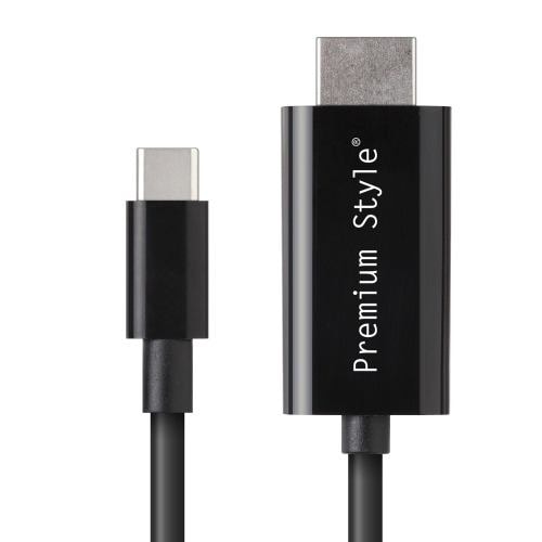 PGA PG-SUCTV3MBK USB TYPE-C HDMIミラーリングケーブル Premium Style 3m ブラック PGSUCTV3MBK