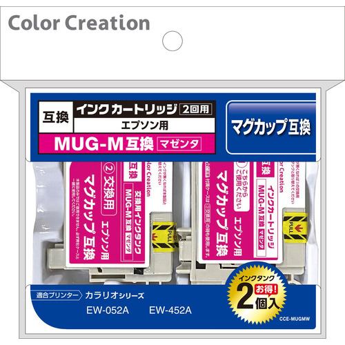 Color Creation CCE-MUGMW EPSON MUG-M互換 インクカートリッジと交換用インクタンクセット マゼンタ
