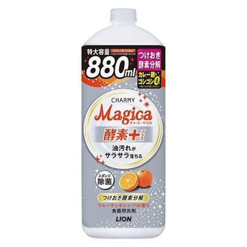 ライオン　CHARMY　Magica　酵素プラス　オレンジ　詰替用大型　880ml