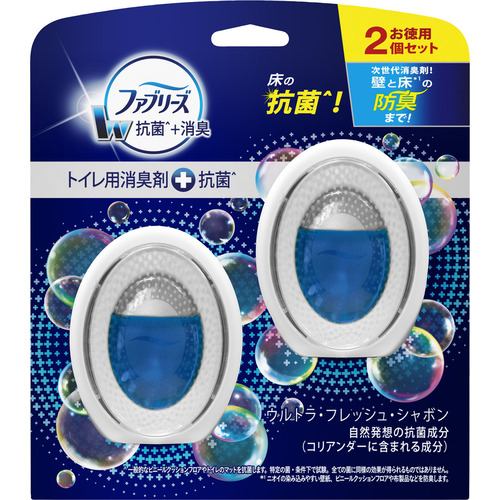 P&Gジャパン ファブリーズW消臭 トイレ用消臭剤+抗菌 ウルトラ・フレッシュ・シャボン 6ML 2個パック