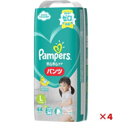P&Gジャパン パンパース さらさらケア パンツ スーパージャンボ L 44枚【4個セット販売】