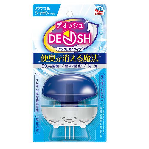 アース製薬 デオッシュ DEOSH タンクにおくタイプ パワフルシャボンの香り トイレ用洗剤 65ml