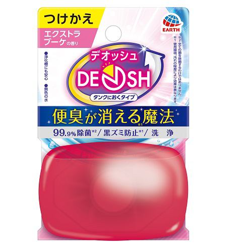 アース製薬 デオッシュ DEOSH タンクにおくタイプ つけかえ エクストラブーケの香り トイレ用洗剤 65ml