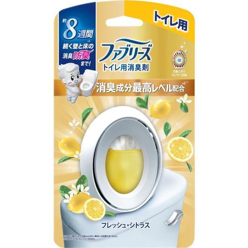 P&Gジャパン ファブリーズＷ消臭 トイレ用消臭剤 消臭成分最高レベル フレッシュ・シトラス ６．３ＭＬ