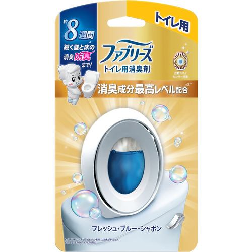 P&Gジャパン ファブリーズＷ消臭 トイレ用消臭剤 消臭成分最高レベル フレッシュ・ブルー・シャボン ６．３ＭＬ