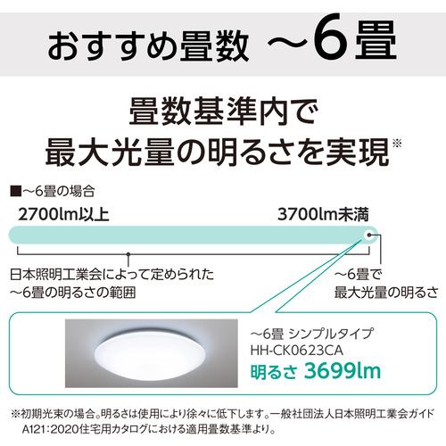 【推奨品】パナソニック HH-CK0623CA LEDシーリングライト ～6畳 HHCK0623CA