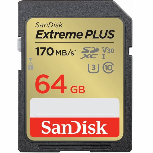 サンディスク エクストリーム プラス SDXC UHS-Iカード 64GB 