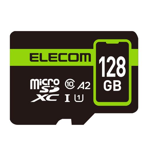 エレコム MF-SP128GU11A2R マイクロSDカード microSDXC 128GB Class10 UHS-I MFSP128GU11A2R