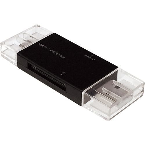 ナカバヤシ CRW-DCSD88BK USB2.0 Type-C&A カードリーダー・ライター ブラック CRWDCSD88BK