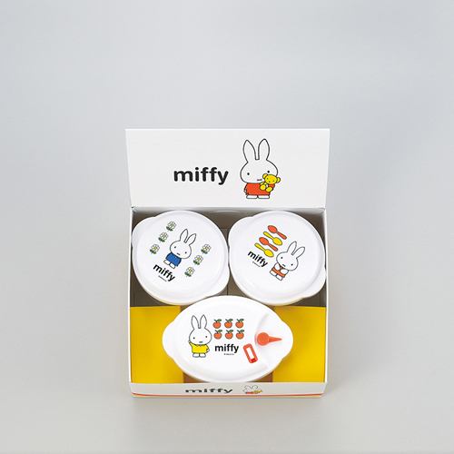 DB-101MIFFY電子レンジ容器3PＣ 270ML／310ML ホワイト