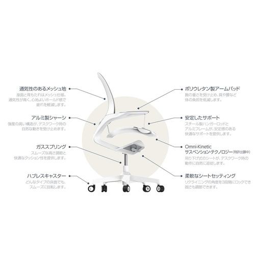 大塚家具 デスクチェア 「EleaJ エレアJ」 ブラック色 | ヤマダウェブコム