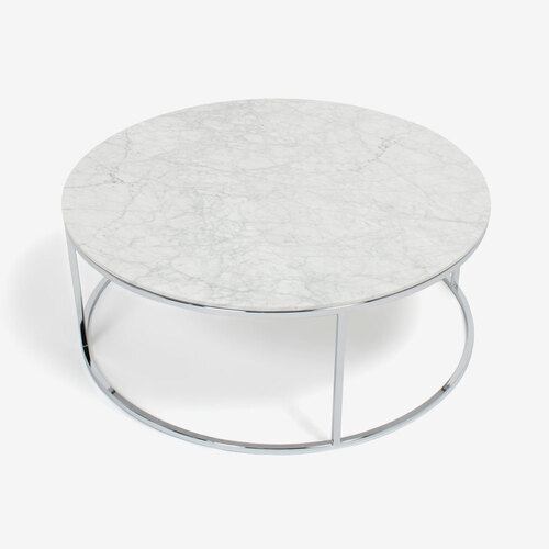 大塚家具センターテーブル「IM7040」天然石 ホワイトカラーラ