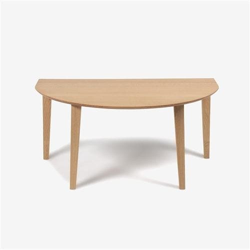 大塚家具 [半円型]ダイニングテーブル 「フィル3」 レッドオーク材 ホワイトオーク色 （角型）角脚