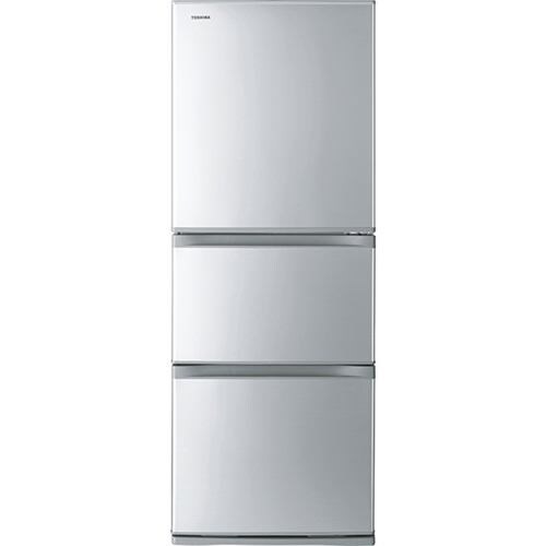 東芝 GR-S33S(S) 3ドア冷凍冷蔵庫 (330L・右開き) VEGETA(ベジータ) Sシリーズ シルバー