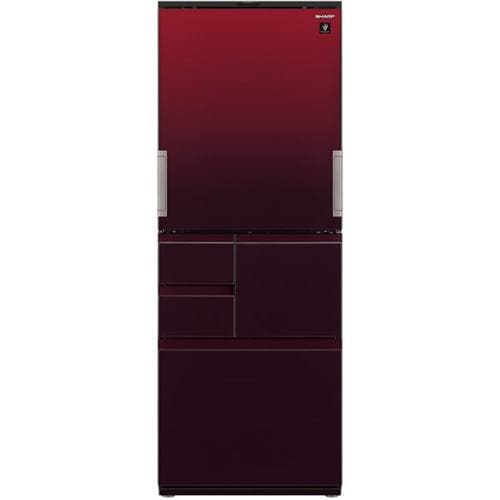 シャープ　SJ-AW50G-R　5ドアプラズマクラスター冷蔵庫　(502L・どっちもドア)　グラデーションレッド
