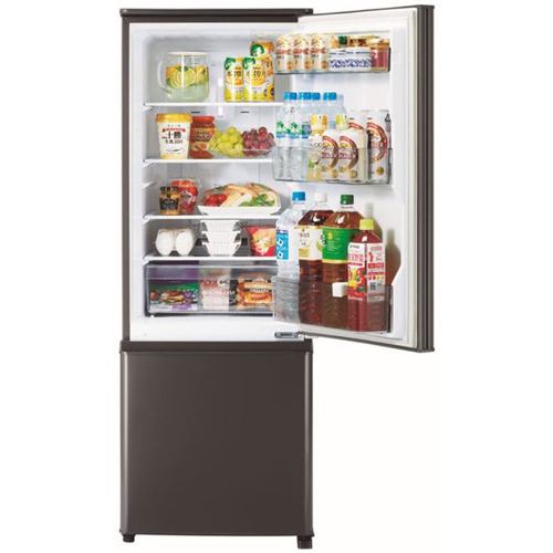 三菱 MRP17FH 2ドア冷蔵庫 (168L・右開き) マットチャコール 