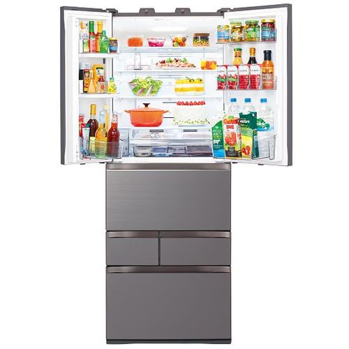 東芝 GR-T600FZ-ZH 6ドア冷凍冷蔵庫 (601L・フレンチドア) アッシュ 