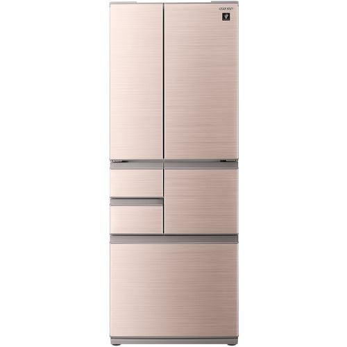 シャープ SJX504HT 6ドアプラズマクラスター冷蔵庫 (502L・フレンチドア) シャインブラウン