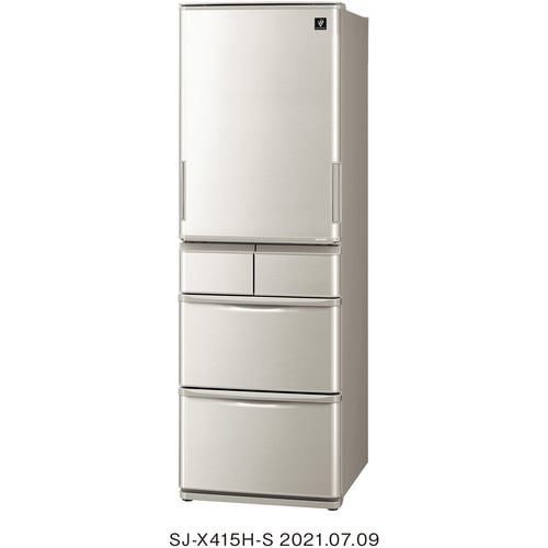 シャープ SJ-X415H-S プラズマクラスター5ドア冷蔵庫 (412L・どっちも