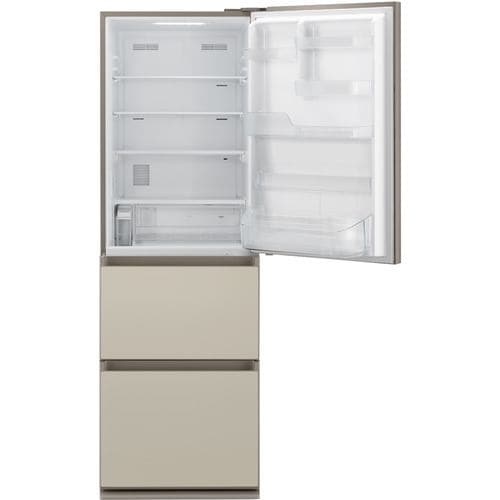 パナソニック NR-C373GC-N 3ドアスリム冷凍冷蔵庫 (365L・右開き) サテンゴールド