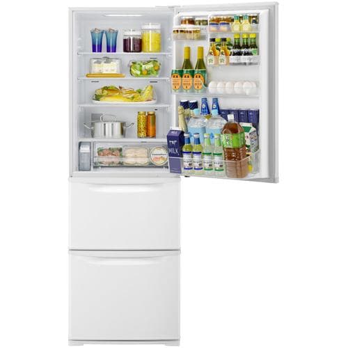 パナソニック NR-C373C-W 3ドアスリム冷凍冷蔵庫 (365L・右開き) グレイスホワイト