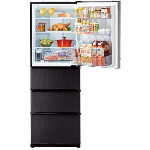 アクア AQR-V37N(K) 4ドア冷蔵庫 (368L・右開き) ウッドブラック 