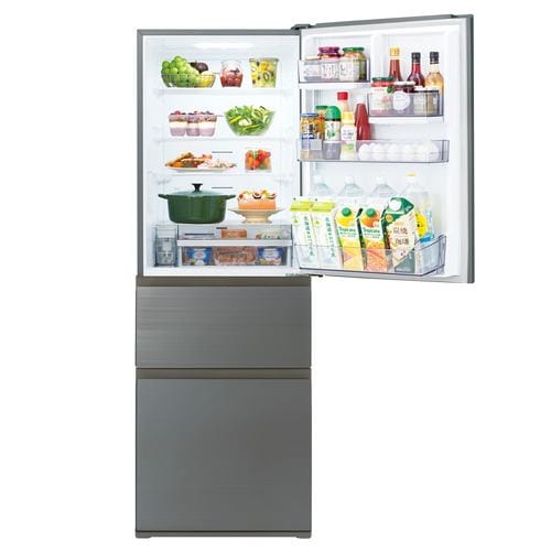 東芝 GR-U36SV(ZH) 3ドア冷凍冷蔵庫 (356L・右開き) アッシュ
