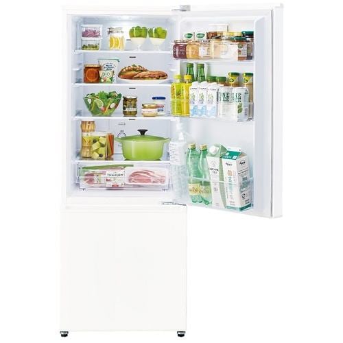 AQUA AQR-20N(W) 2ドア冷蔵庫 (201L・右開き) ミルク