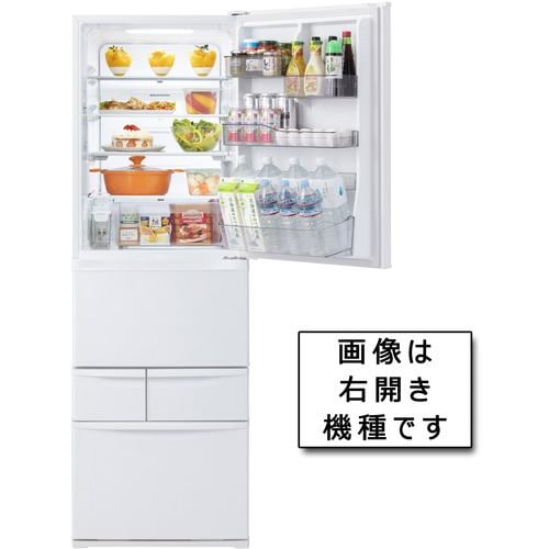 東芝 GR-U41GKL(WT) 5ドア冷蔵庫（411L・左開き) グレインホワイト