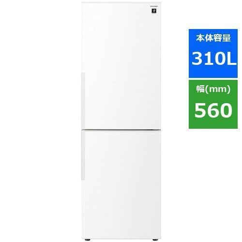 シャープ SJ-GT42E-W 4ドア冷蔵庫(415L・どっちもドア) ピュアホワイト 