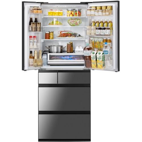 パナソニック 6ドア冷凍冷蔵庫 フルフラットガラスドア エコナビ 速氷 