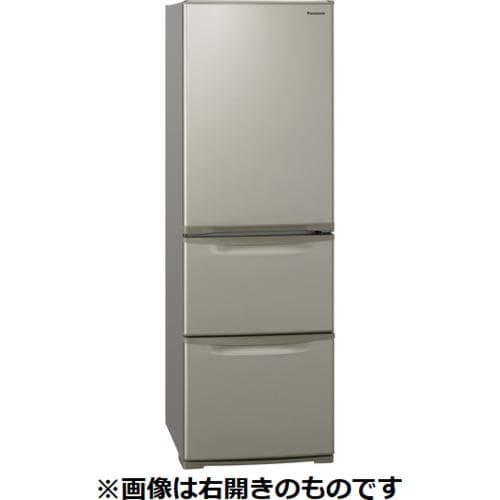 パナソニック NR-C374GCL-N 3ドア冷蔵庫 (365L・左開き) サテン