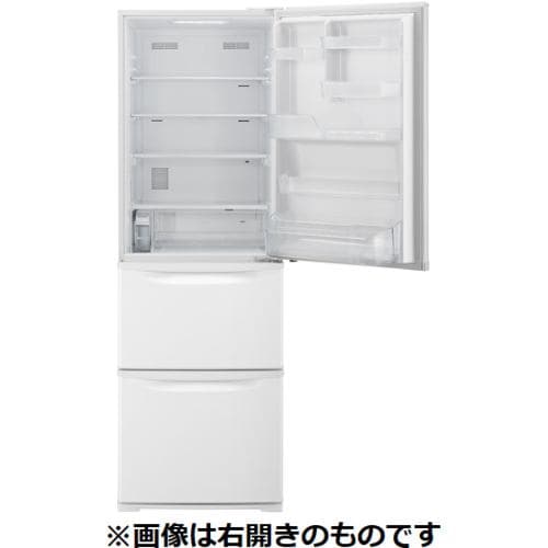 パナソニック NR-C374CL-W 3ドア冷蔵庫 (365L・左開き) グレイスホワイト