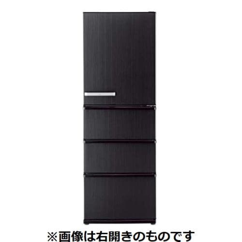 AQUA AQR-V37P(LK) 4ドア冷蔵庫 (368L・左開き) ウッドブラック