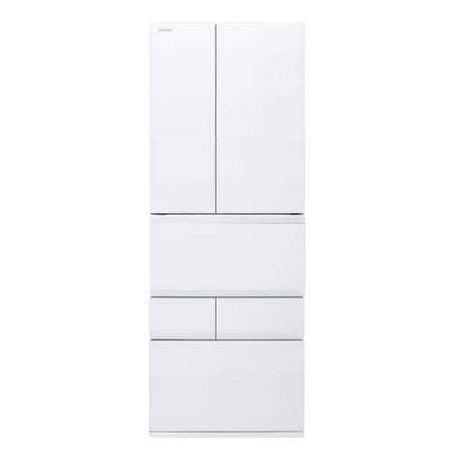 【推奨品】東芝 GR-W600FZS(TW) 6ドア冷蔵庫 6ドア冷凍冷蔵庫 (600L・フレンチドア) フロストホワイト