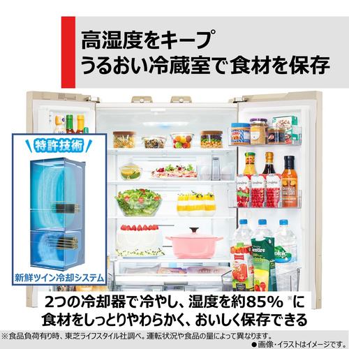 【推奨品】東芝 GR-W510FZ(ZH) 6ドア冷蔵庫 6ドア冷凍冷蔵庫 (508L・フレンチドア) アッシュグレージュ