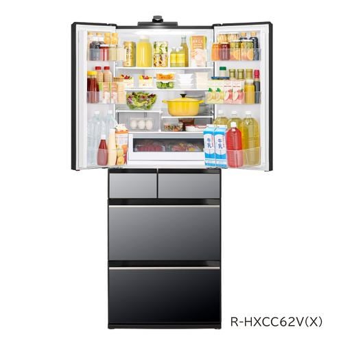 推奨品】日立 R-HXCC62V XN 6ドア冷蔵庫 (617L・フレンチドア) ライト 