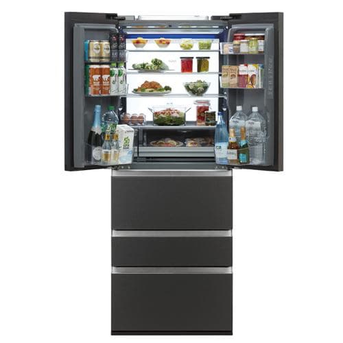 アクア AQR-TXA50P(K) 5ドア冷蔵庫 (501L・フレンチドア) マットクリア 