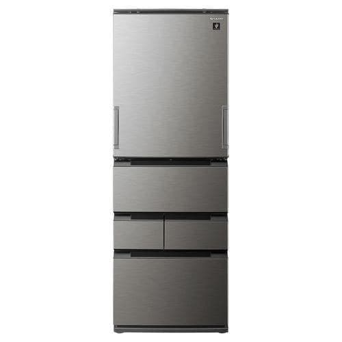 シャープ SJ-MW46M プラズマクラスター冷蔵庫 5ドア 457L・どっちもドア Fit63 ラスティックダークメタル